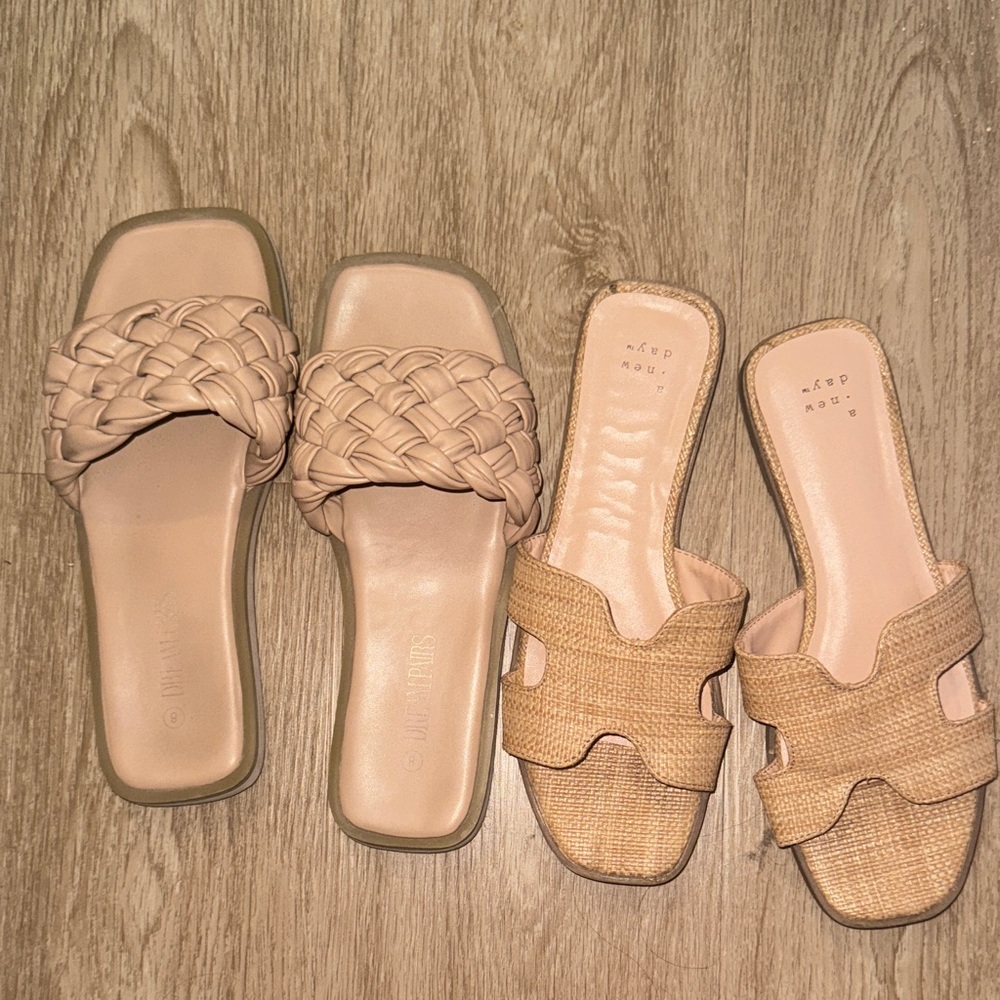 Size 8 neutral sandals
